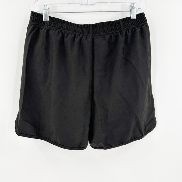 NWT Silkworld Black Elastic Waist Lined Zip Pockets Swim Trunks Size Small - Picture 2 of 11